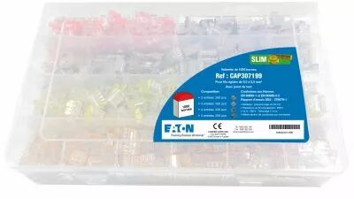 CAPRI - Valisette de 1000 Bornes de connexion SLIM 2 3 4 et 5 entr�es pour fils rigides (CAP307199)