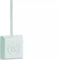 Capteur bris de vitre blanc, filaire (D8920)