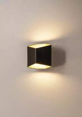 CARISO, applique int�rieure, noir/laiton, LED, 11W, 2700K, variable Triac (151710)