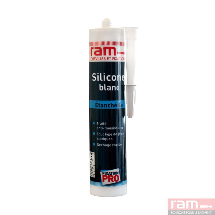 RAM 63620 - Cartouche silicone blanc