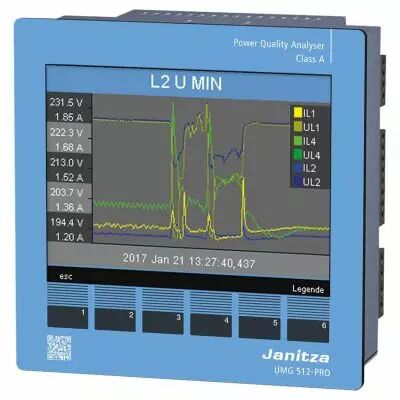 Centrale de mesure UMG 512 tri/t�tra 256 Mo de m�moire qualim�trie (EN 50160) ce (5217011)