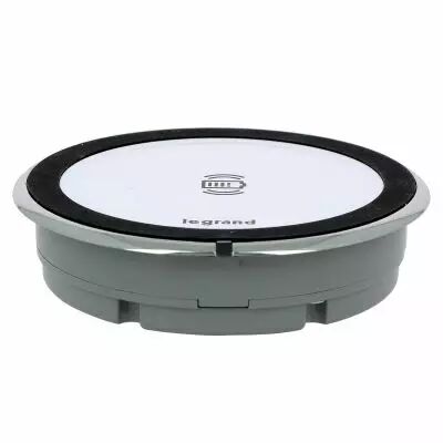 Chargeur sans fil 15W rond diam�tre 80 mm Blanc (077642L)