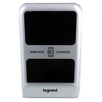 Chargeur sans fil induction 3A 10W semi encastré IP66 IK08 - couleur alu (077699L)