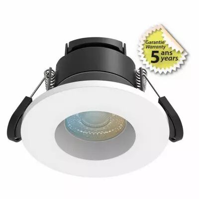 chroma fixe spot bbc � 88mm encas 6w 27k/3k/4k ip65 dim recouv 5ans (763401)