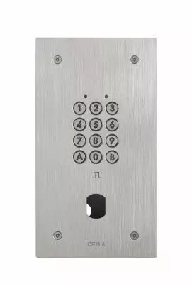 Clavier enc. inox r�sist. vandal, 100 codes/2 relais, � 25 mm sans obturateur (CIE3A)