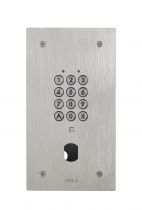 Clavier enc. inox résist. vandal, 100 codes/2 relais, ø 25 mm sans obturateur (CIE3A)