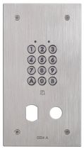 Clavier enc. résist. vandal, 100 codes/2 relais, ø 25 & ø 19 mm sans obturateur (CIE4A)