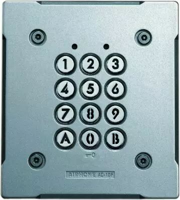 Clavier encastr� r�sistant au vandalisme, �clair� 100 codes 2 relais 12/24vca-cc (AC10F)