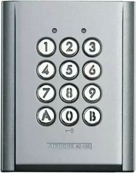 Clavier saillie r�sistant au vandalisme, �clair� 100 codes 2 relais 12/24vca-cc (AC10S)