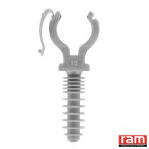 Clipeo gris simple Ram pour tube IRL - Type 16 - Seau de 100 (57216)