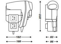 CLIPPER II blanc + support frontal PR BT (8221209)