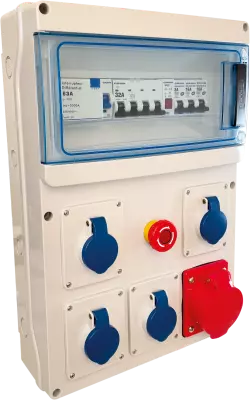 Coff.chant. 4PC 16A 1P+N 230V + 1PC 32A 3P+N+T 400V CEI309 (19211)