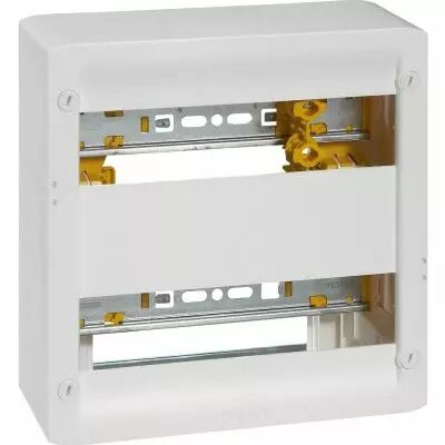Coffret basique DRIVIA 13 modules � �quiper - 250 x 250 mm - 2 rails DIN
