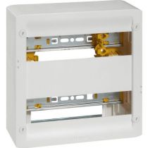 Coffret basique DRIVIA 13 modules à équiper - 250 x 250 mm - 2 rails DIN