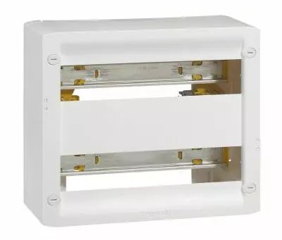 Coffret basique DRIVIA 18 modules � �quiper - 250 x 355 mm - 2 rails DIN