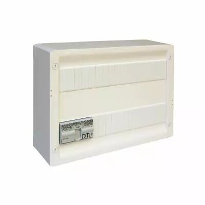 Coffret Basique Grade 2 TV DRIVIA 18 - 4 prises RJ45 STP + r�partiteur TV 2 sorties - TV sur RJ Ready (418248)