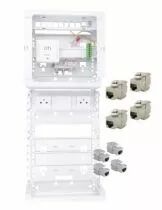 Coffret de communication Grade 3 TV 8RJ45 - DTI - PORTE (IDST625THD8RJ6AP)