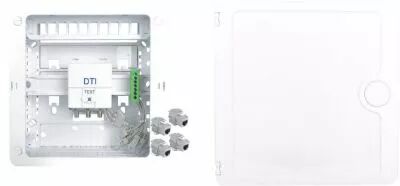 Coffret de communication TRI Grade 2/3 4 RJ45 - DTI - PORTE (IDTRIG246P)