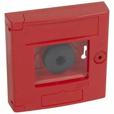 Coffret de s�curit� \'\'bris de glace\'\' - double position - rouge - encastr� (038061)