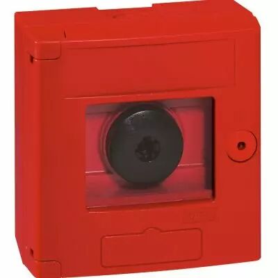Coffret de s�curit� \'\'bris de glace\'\' - double position - rouge - saillie (038011)