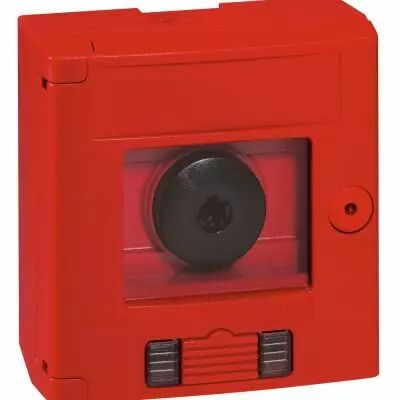 Coffret de s�curit� \'\'bris de glace\'\' - double position -rouge + voyant -saillie (038024)