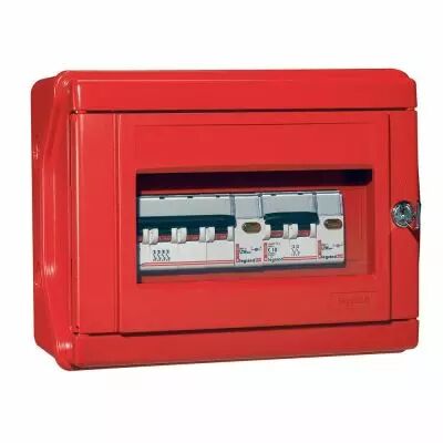 Coffret de s�curit� Plexo �quip� IP 55 - IK 07 - 1 disj 4P + 1 disj 2P (038081)