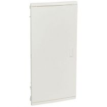 Coffret encastré - porte isolante galbée - 4 rangée - 48+8 mod - blanc RAL 9010