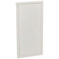 Coffret encastré - porte métal extra plate - 4 rangée - 48+8 mod-blanc RAL 9010