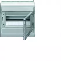 Coffret &eacute;tanche vector IP55 1 rang&eacute;e 12 modules h 302mm l 310mm (VE112F)