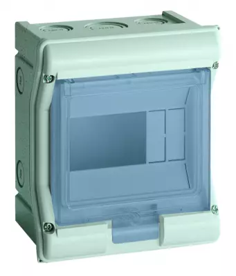 Coffret �tanche vector IP55 1 rang�e 4+2 modules h 190mm l 165mm (VE106F)