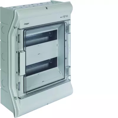 Coffret �tanche vector IP55 2 rang�es 24 modules h 427mm l 310mm (VE212F)