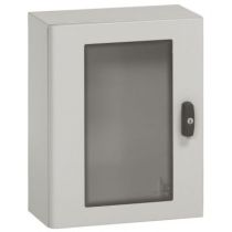 Coffret métal Atlantic - IP66 IK10 - RAL 7035 - 1000x800x300 - porte vitrée (035497)