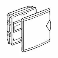 Coffret mini encastr� - porte isolante blanc RAL 9010 - 1 rang - 6+2 mod