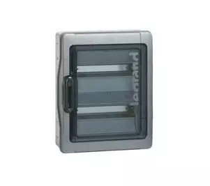 Coffret Plexo 2x18 modules avec embouts � perf. directe - IP 65 - IK 09 - Gris