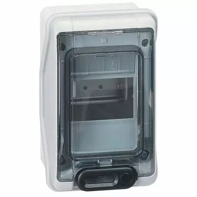 Coffret Plexo 4 modules avec embouts � perf. directe - IP 65 - IK 09 - Gris