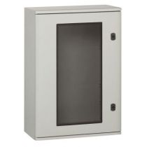 Coffret polyester Marina - IP66 IK10 - RAL 7035 - 1020x810x300 mm - porte vitrée (036283)