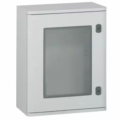 Coffret polyester Marina - IP66 IK10 - RAL 7035 - 400x300x206 mm - porte vitr�e (036271)