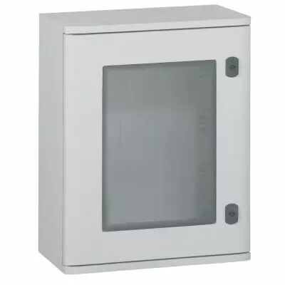 Coffret polyester Marina - IP66 IK10 - RAL 7035 - 500x400x206 mm - porte vitr�e (036272)