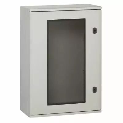 Coffret polyester Marina - IP66 IK10 - RAL 7035 - 610x400x257 mm - porte vitr�e (036275)