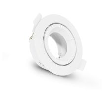 collerette 1/4 de tour support de spot diam 90mm blc orient pc (77041)