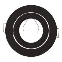 collerette 1/4 de tour support de spot diam 93mm noir orient  (77110)