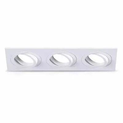 collerette carre declips support de spot 258 x 93mm triple blc orient (77170)