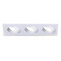 collerette carre declips support de spot 258 x 93mm triple blc orient (77170)