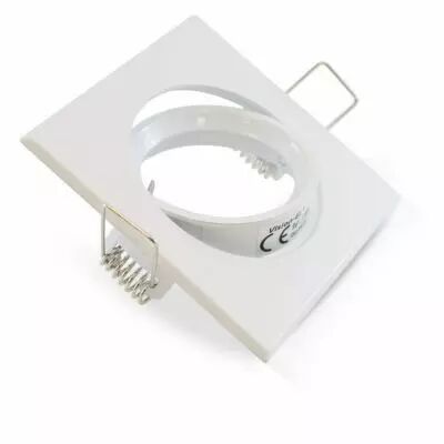 collerette carre support de spot 84 x 84mm blc orient (7706)
