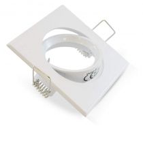 collerette carre support de spot 84 x 84mm blc orient (7706)