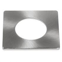 Collerette carrée nickel brossé pour SPOT COMBO Fixe (099274)