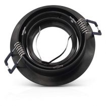 collerette declips support de spot diam 92mm alu noir orient (77120)