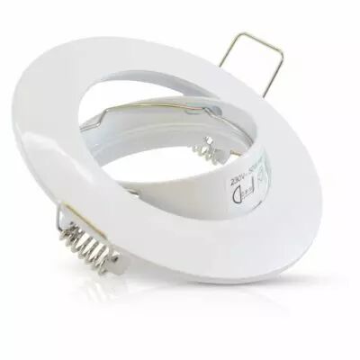collerette support de spot diam 90mm blc orient (7704)