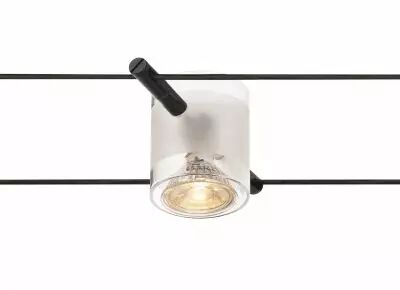 COMET, spot pour c�ble tendu T.B.T. TENSEO, int�rieur, noir, GU5.3/QR-C51, 50W max (139120)