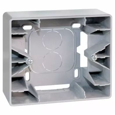 COMETE Cadre saillie 1 poste type B SILVER (61391B)